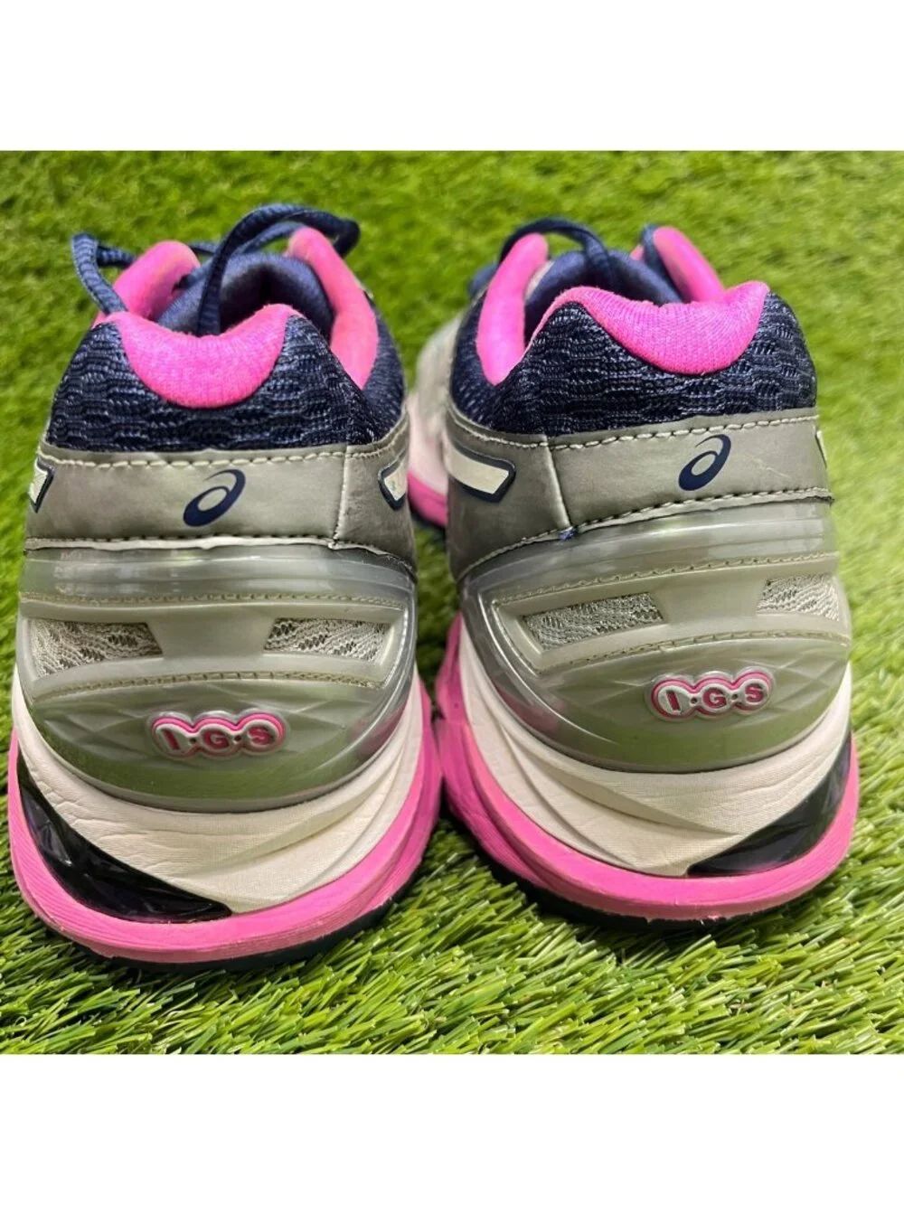 Asics GT-2000 5 Womens Size 11.5 Gray Pink Blue Athletic Running Shoes Sneakers